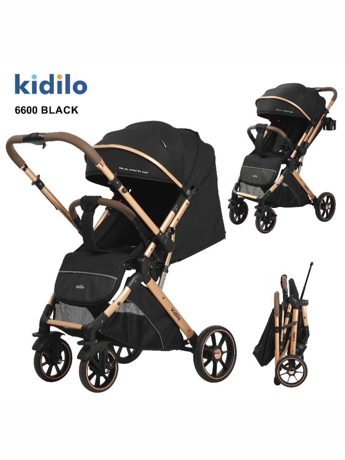 کالسکه دسته متحرک کیدیلو مدل Kidilo 6600