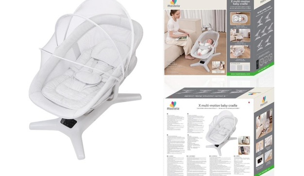 گهواره برقی ۳ بعدی (لمسی) ماستلا Mastela X Multi Motion Baby Cradle