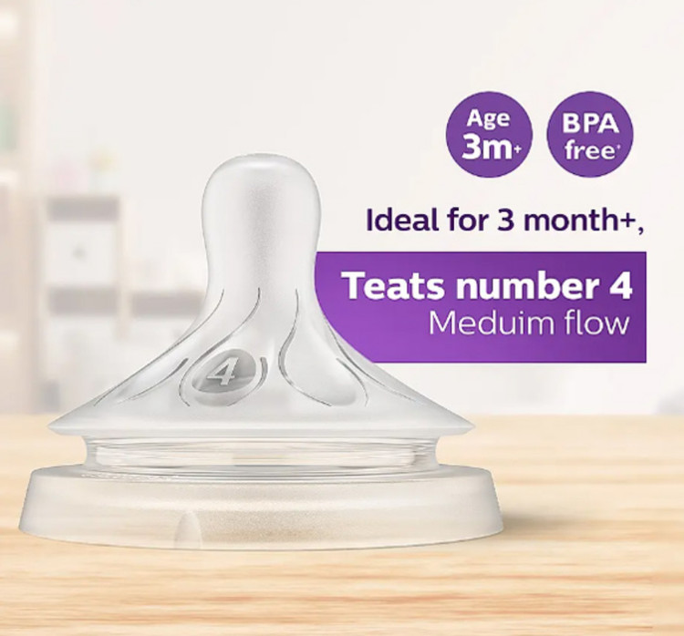 سرشیشه نچرال جریان 4 فیلیپس اونت PHILIPS AVENT سری Response – بسته ۲ عددی