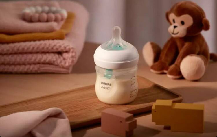 شیشه شیر نچرال ۱۲۵ میلی لیتر با سوپاپ AirFree فیلیپس اونت PHILIPS AVENT سری Response – بسته دوتایی