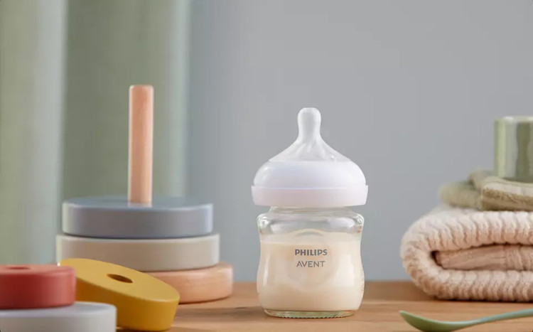 شیشه شیر پیرکس نچرال شیشه ای 120ml philips avent