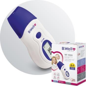 تب سنج مادون قرمز مخصوص گوش و پیشانی بی ول مدل WF-1000